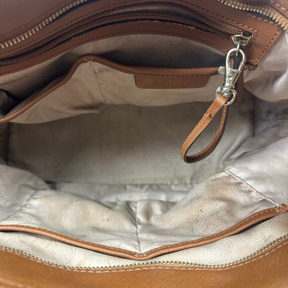 Michael Kors Brown Leather Medium Tote - Picture 5 of 5